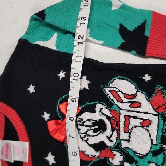 Minne Mouse Disney infant girl's Christmas sweater size 12mth - Picture 6 of 9